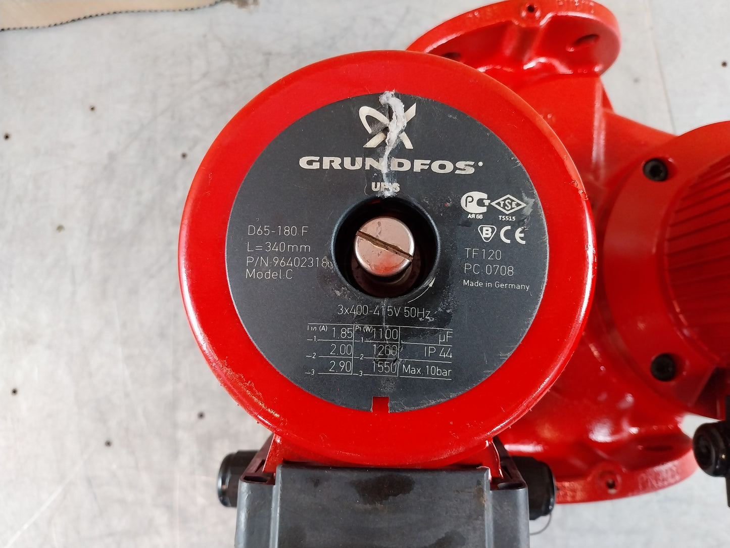 GRUNDFOS UPSD 65-180 F 340 96404863 TWIN HEAD COMMERCIAL CIRCULATOR PUMP 415V