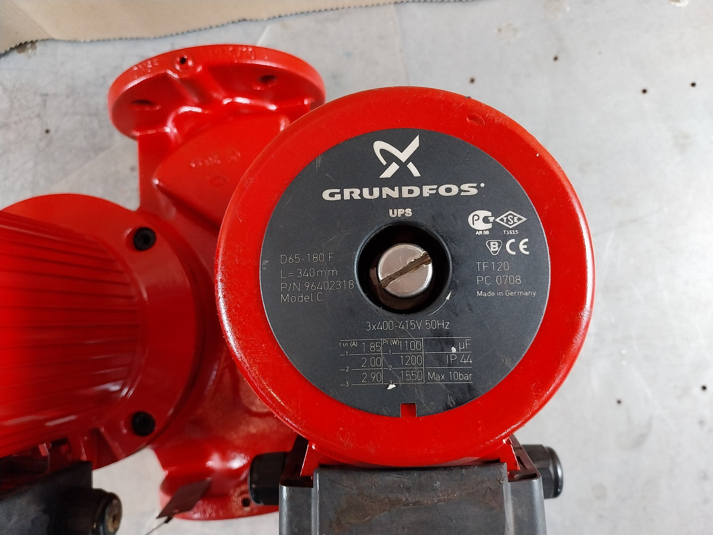 GRUNDFOS UPSD 65-180 F 340 96404863 TWIN HEAD COMMERCIAL CIRCULATOR PUMP 415V