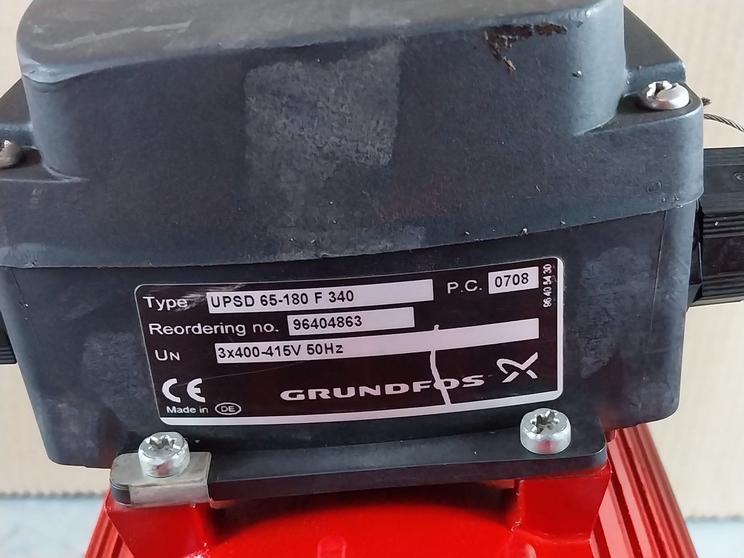GRUNDFOS UPSD 65-180 F 340 96404863 TWIN HEAD COMMERCIAL CIRCULATOR PUMP 415V