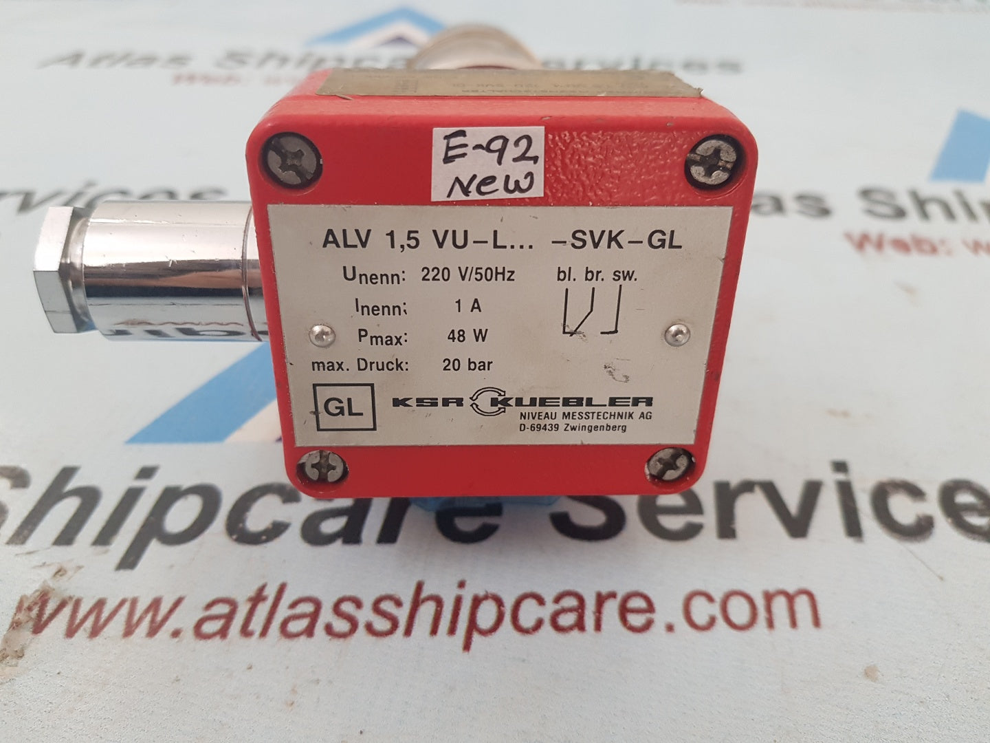 Gl Ksr Kubler ALV 1,5 VU-L...-SVK-GL Flot Switch