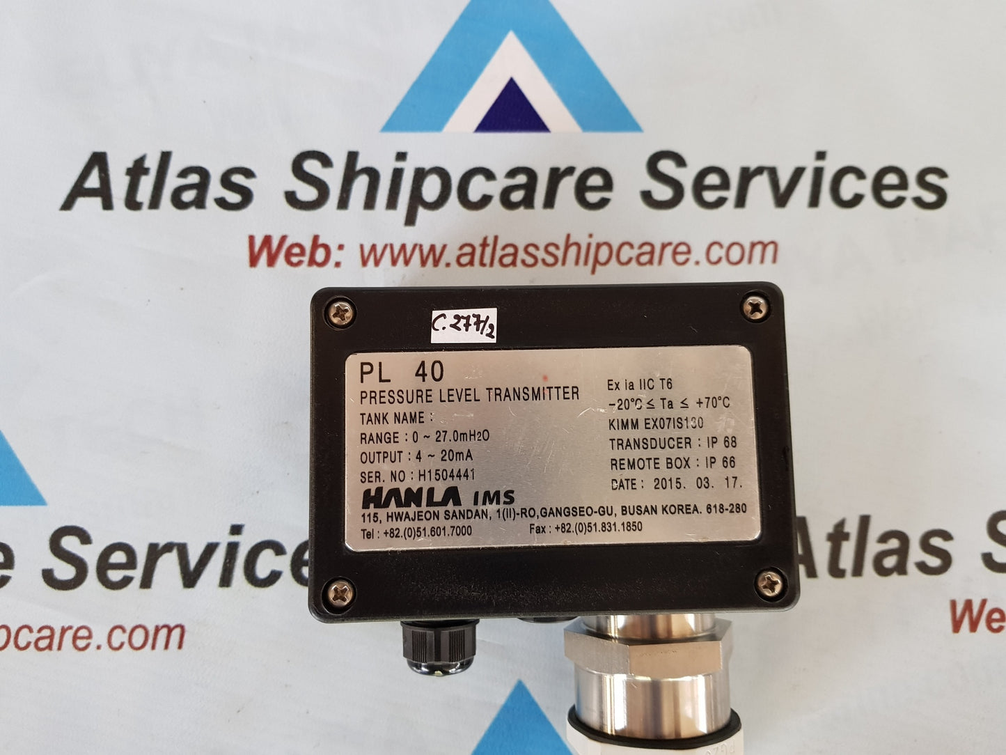 HANLA PL 40 PRESSURE LEVEL TRANSMITTER