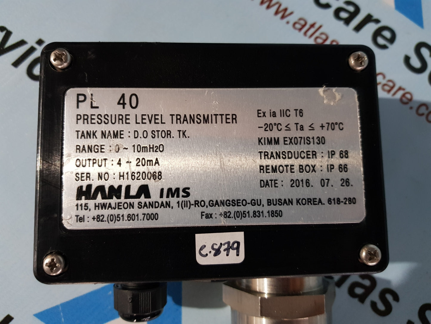 HANLA PL 40 PRESSURE LEVEL TRANSMITTER