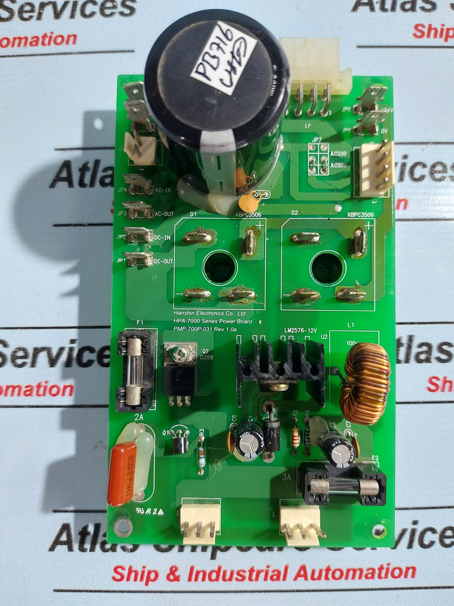 HANSHIN HPA-7000 SERIES POWER BOARD PMP-700P-031 REV 1.0a