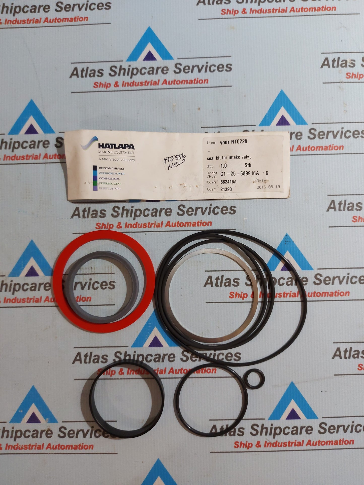 HATLAPA NT0228 SEAL KIT FOR INTAKE VALVE