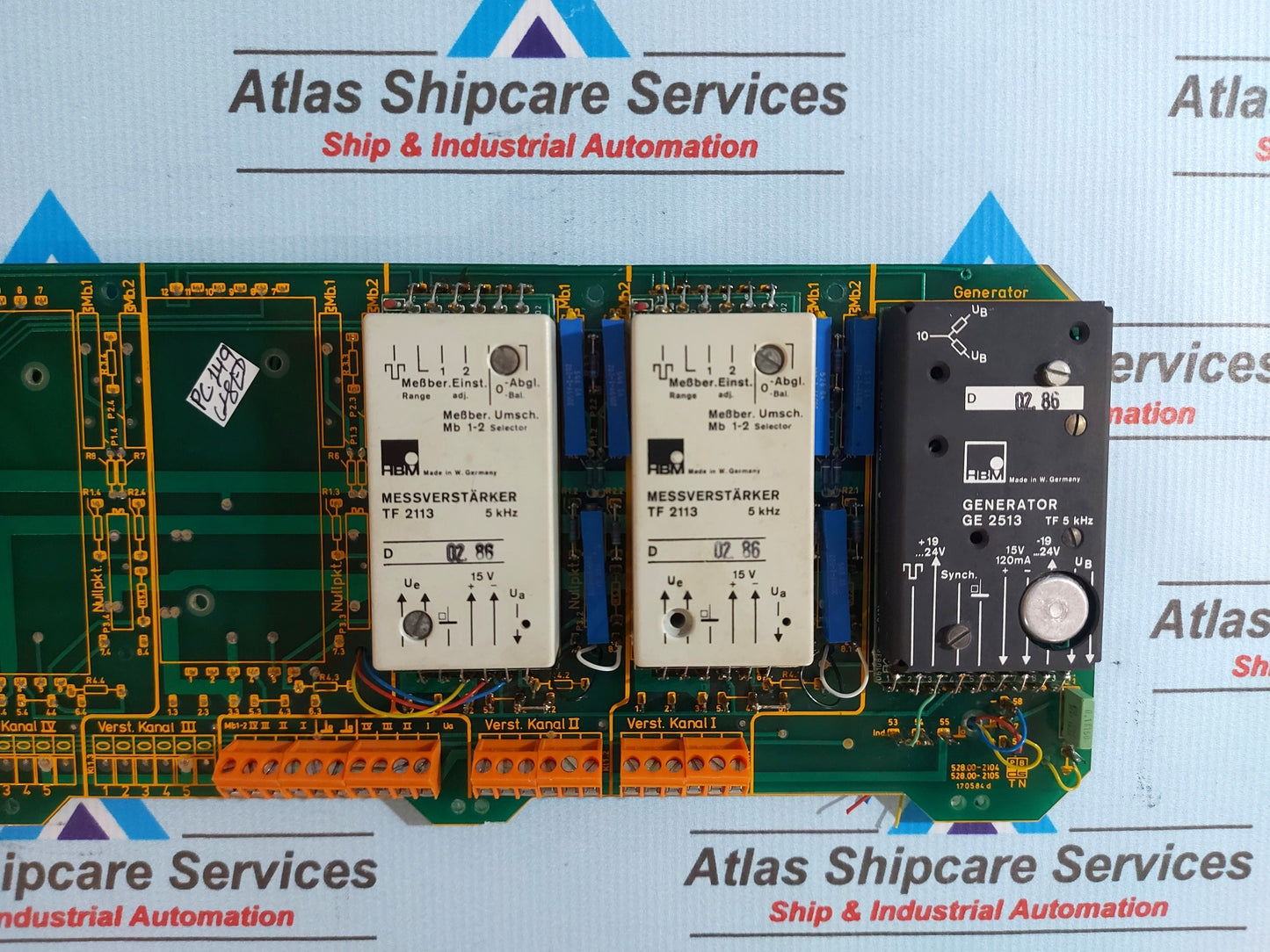 HBM MESSVERSTARKER GE 2513 TF 5 kHz GENERATOR PCB BOARD