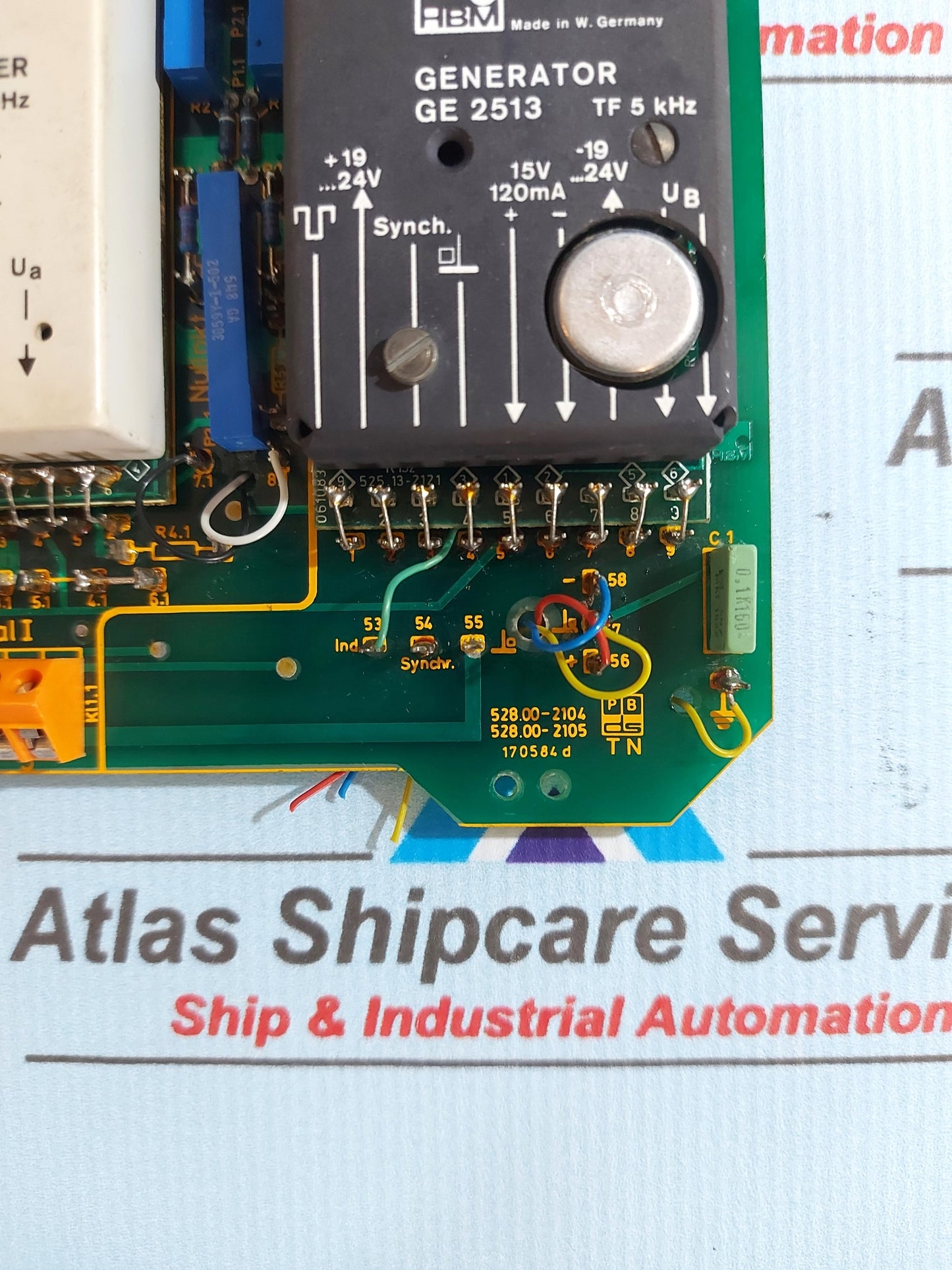 HBM MESSVERSTARKER GE 2513 TF 5 kHz GENERATOR PCB BOARD