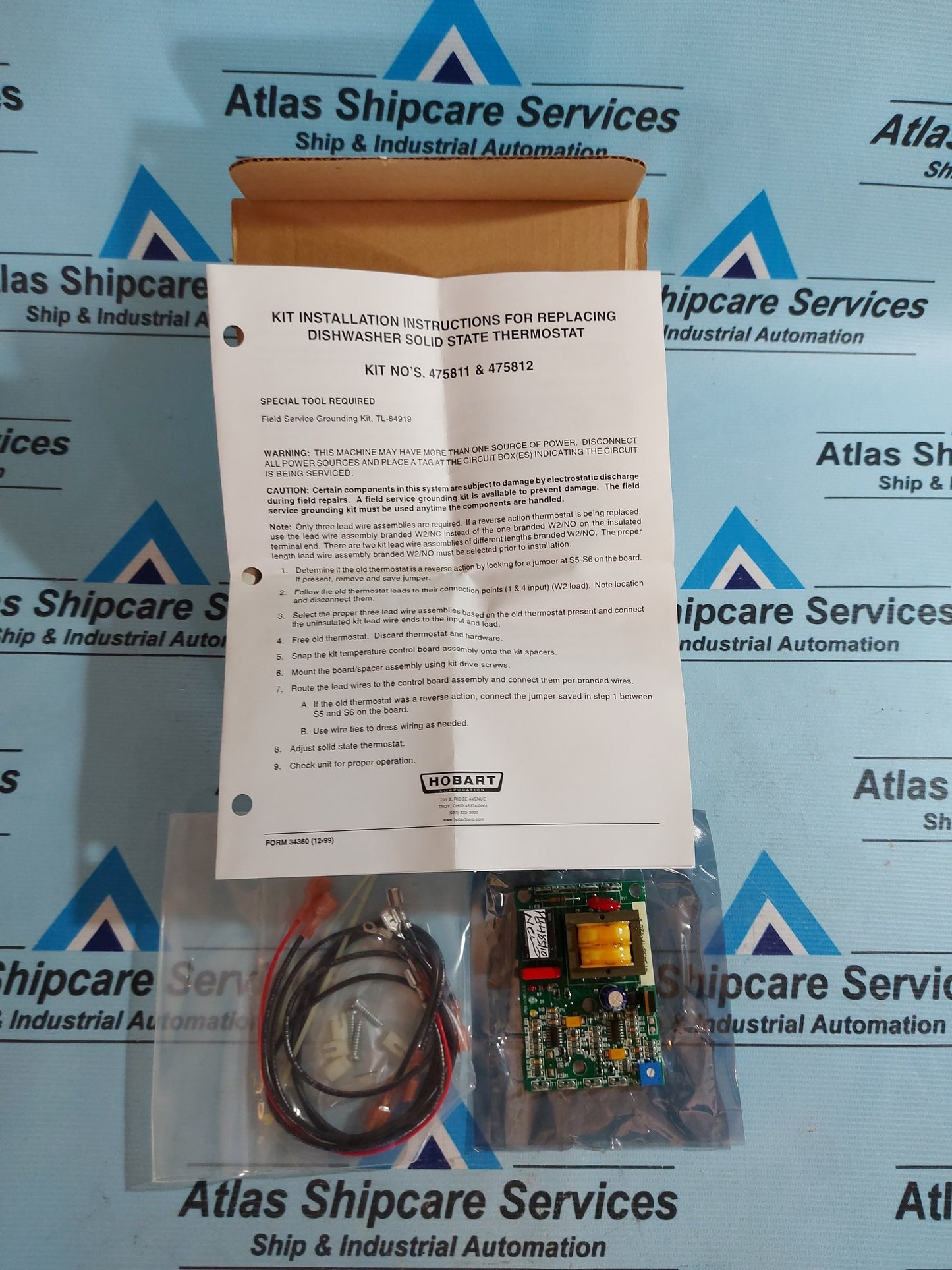 HOBART 475458-1F-120 V DISHWASHER SOLID STATE THERMOSTAT