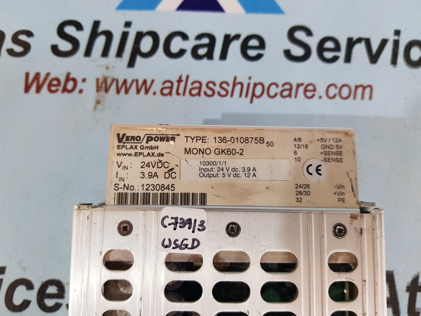 HONEYWELL 136-010875B MONO GK60-2 FSC POWER SUPPLY
