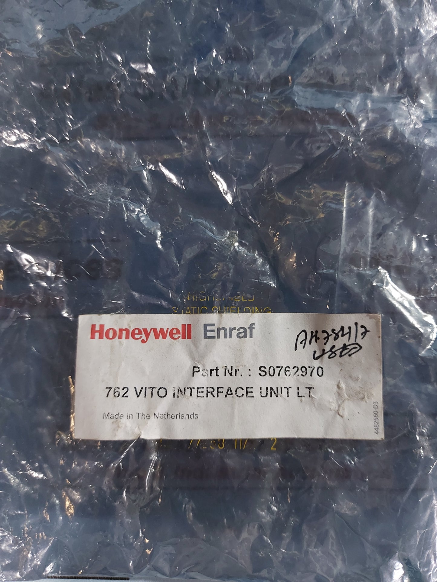 HONEYWELL ENRAF VITO LT INTERFACE 762/S0762970 2074120-D3