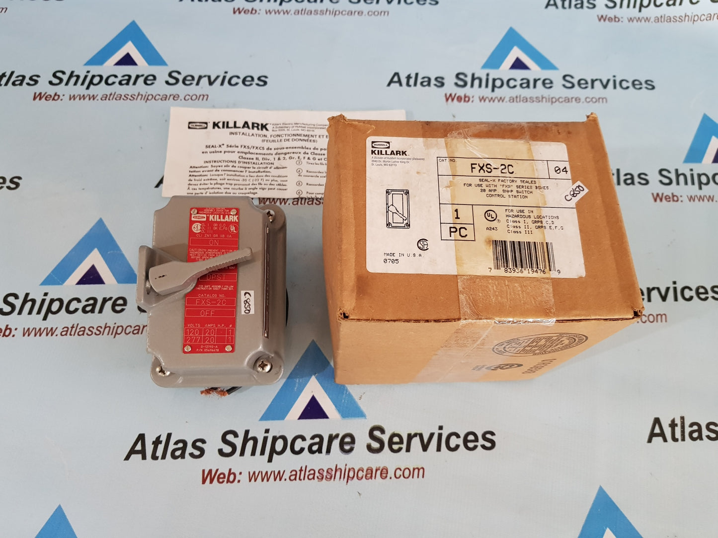 HUBBELL KILLARK FXS-2C TUMBLER SWITCH