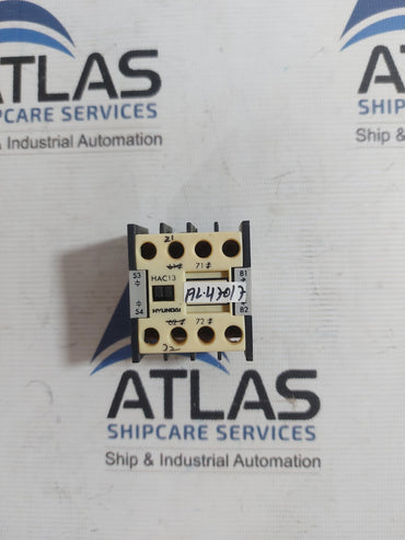 HYUNDAI HAC13 AUXILIARY CONTACT BLOCK 16A