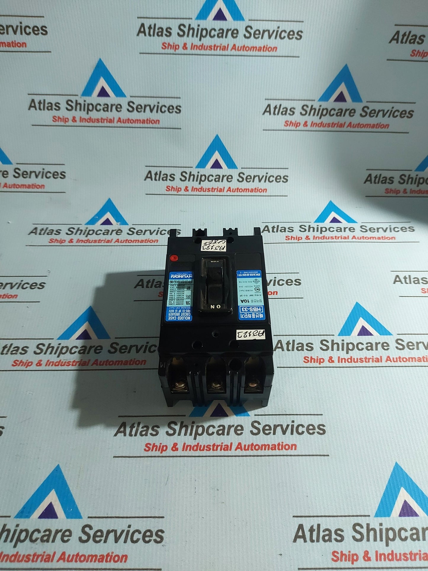 HYUNDAI HBS-33 3P MOLDED CASE CIRCUIT BREAKER 10A 660V