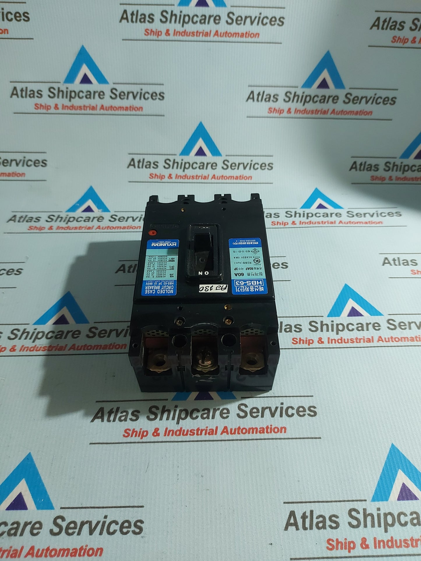 HYUNDAI HBS-63 3P MOLDED CASE CIRCUIT BREAKER 60A 660V