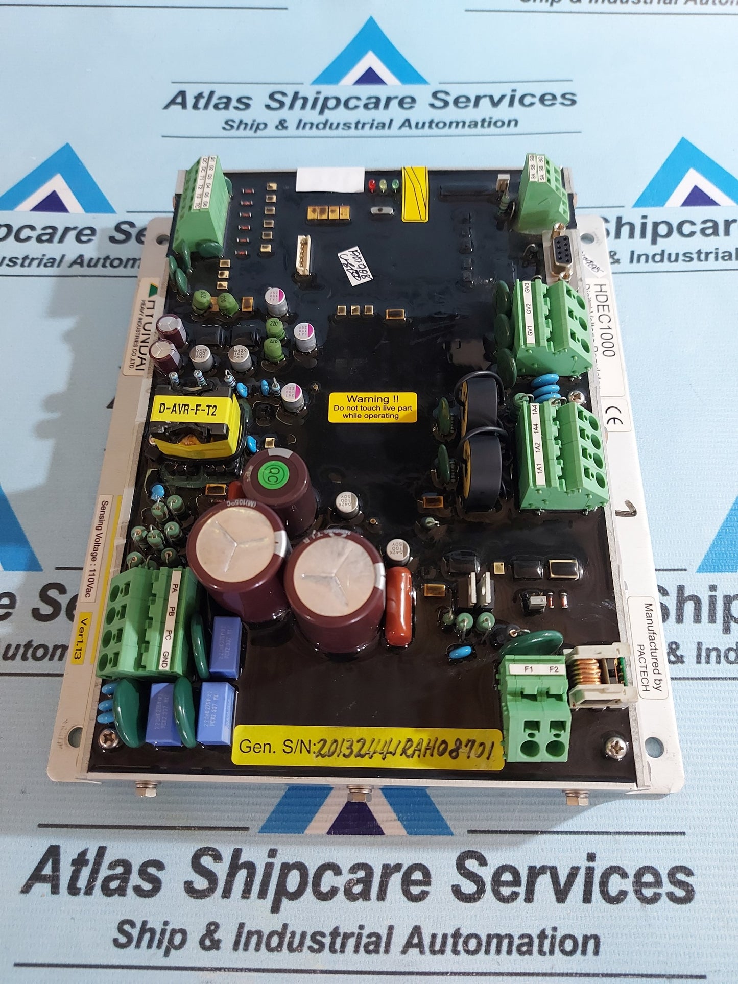 HYUNDAI HDEC1000 DIGITAL VOLTAGE REGULATOR