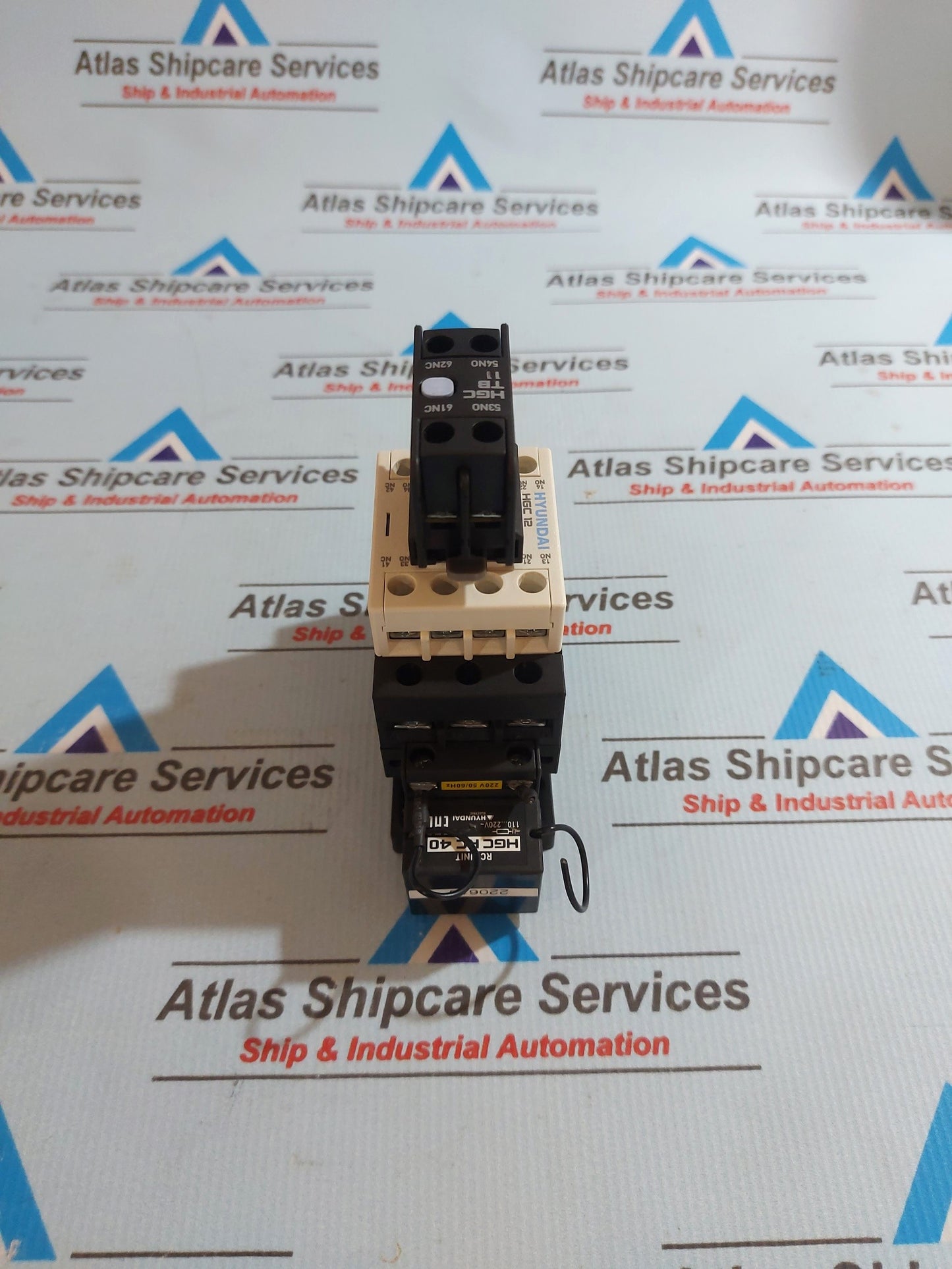 HYUNDAI HGC 12 MAGNETIC CONTACTOR WITH HGC TB 11 AUX.CONTACT BLOCK