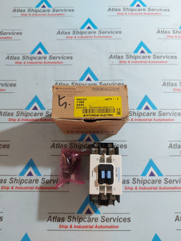 HYUNDAI HGC 25 3 POLE 440VAC COIL 45A MAGNETIC CONTACTOR