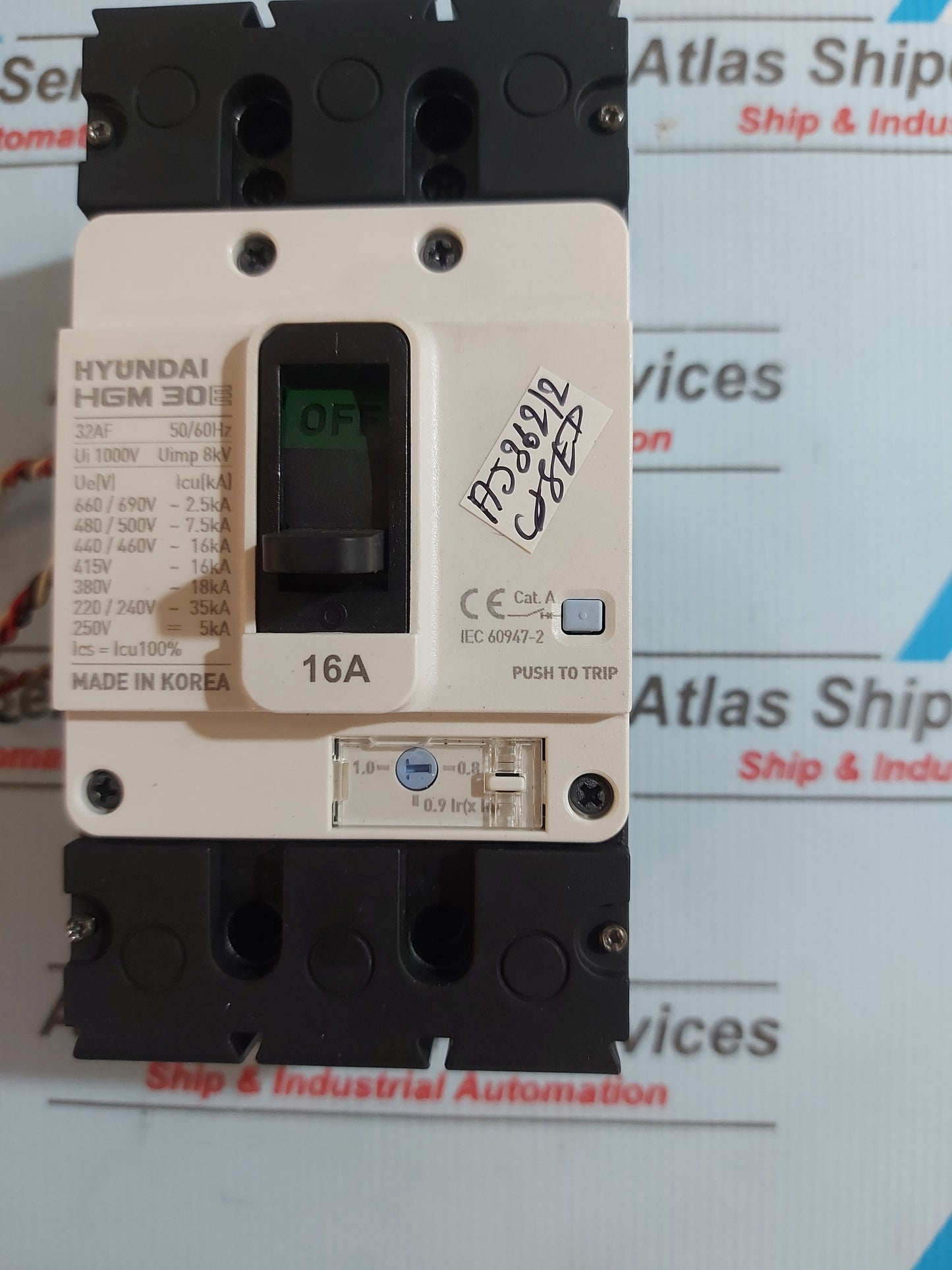 HYUNDAI HGM 30E MOLDED CASE CIRCUIT BREAKER 32AF 50/60Hz