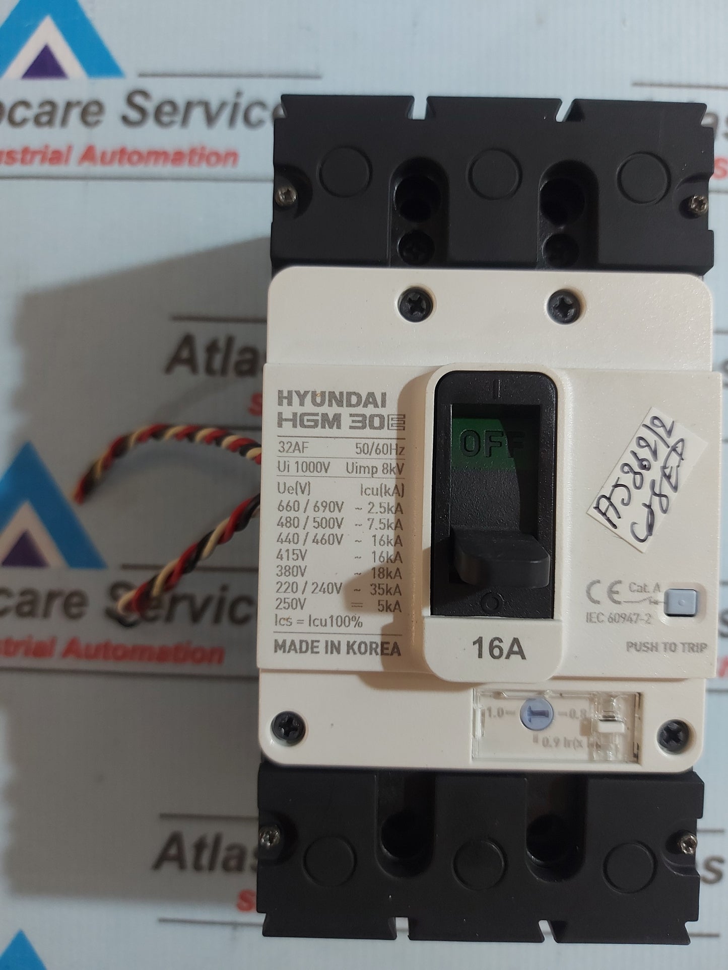 HYUNDAI HGM 30E MOLDED CASE CIRCUIT BREAKER 32AF 50/60Hz