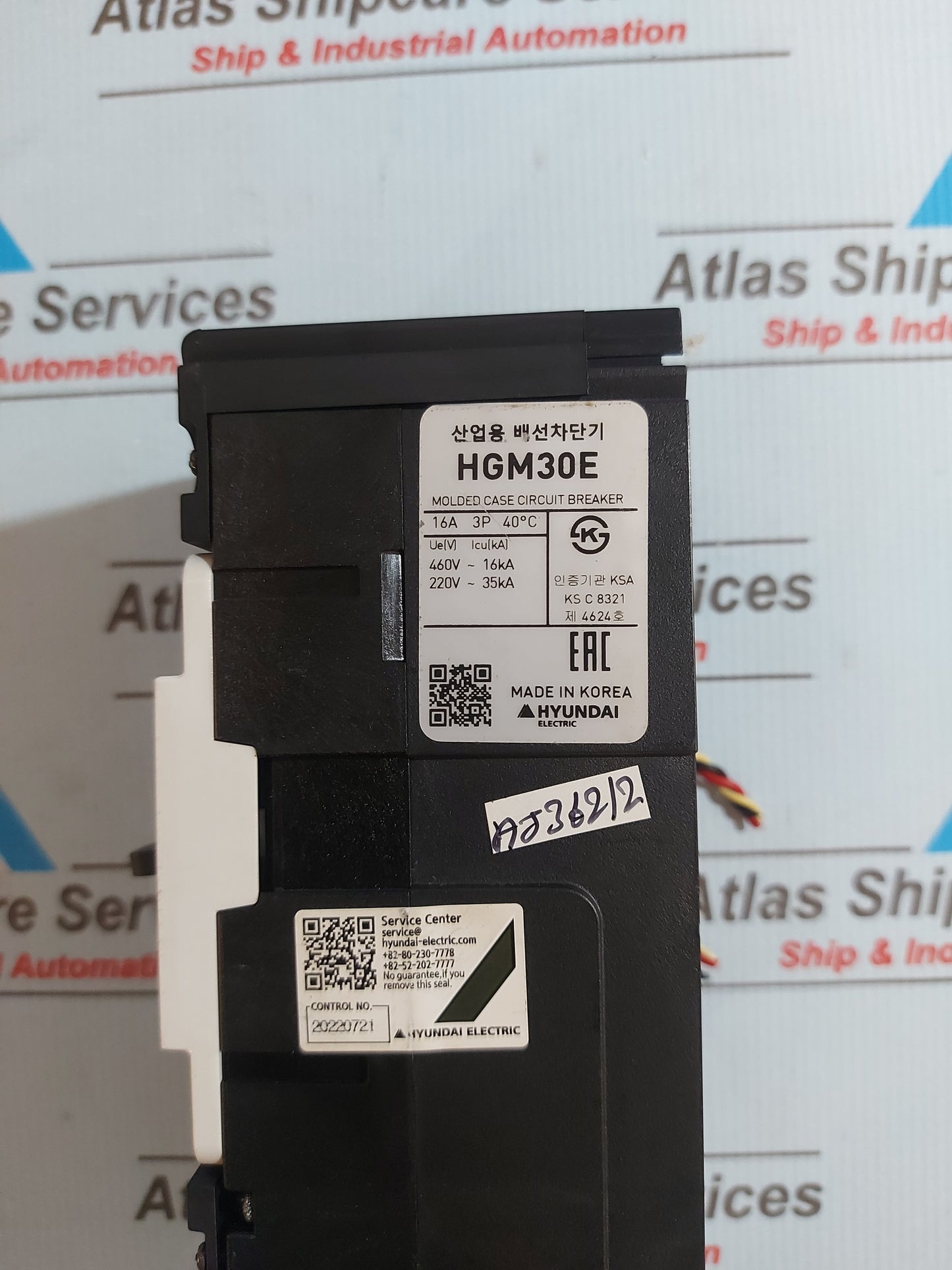 HYUNDAI HGM 30E MOLDED CASE CIRCUIT BREAKER 32AF 50/60Hz