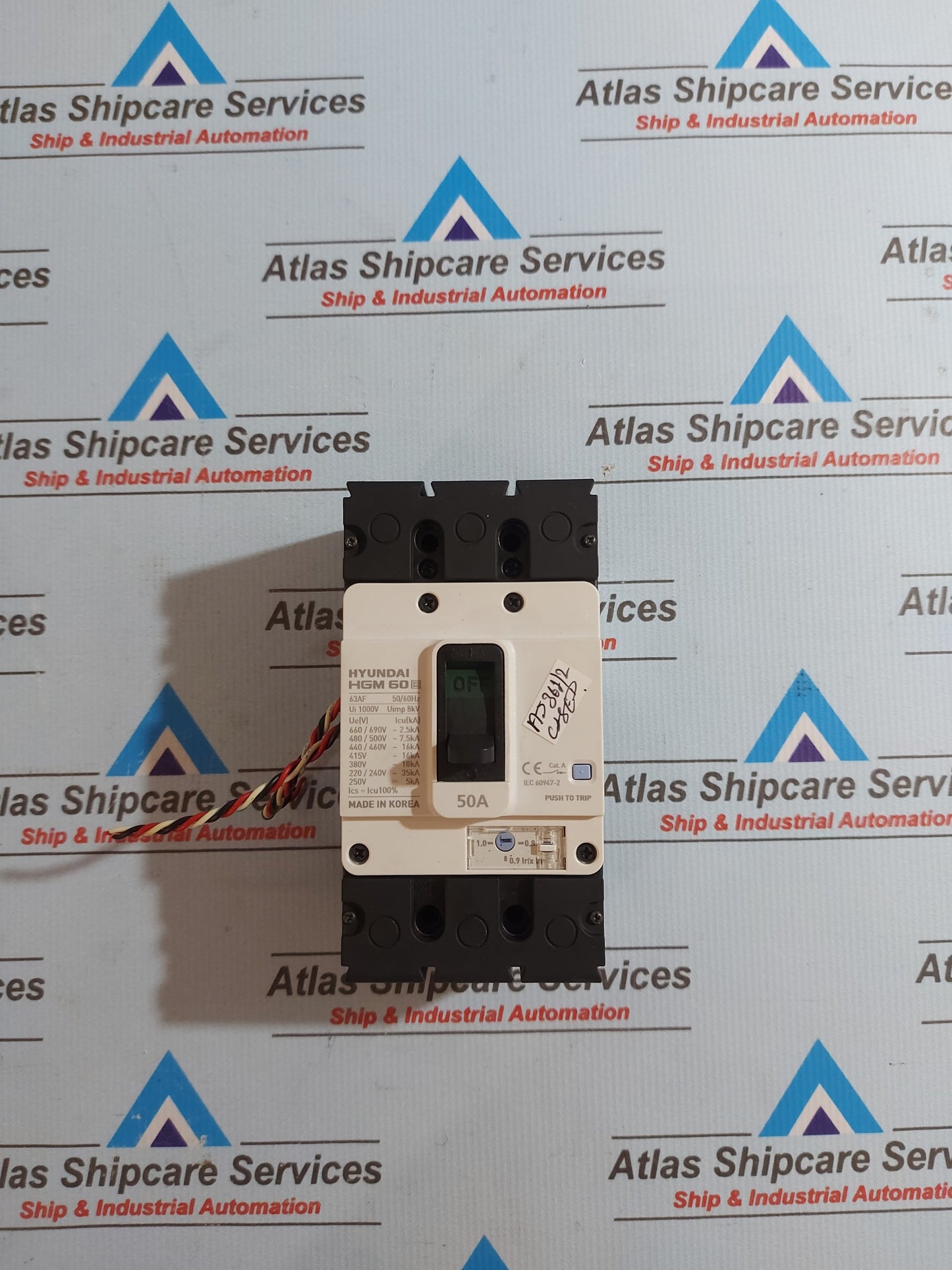 HYUNDAI HGM 60E MOLDED CASE CIRCUIT BREAKER 63AF 50/60Hz