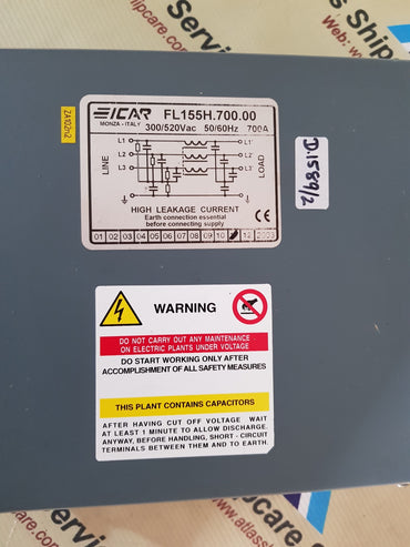 ICAR FL155H.700.00 HIGH LEAKAGE CURRENT RELAY