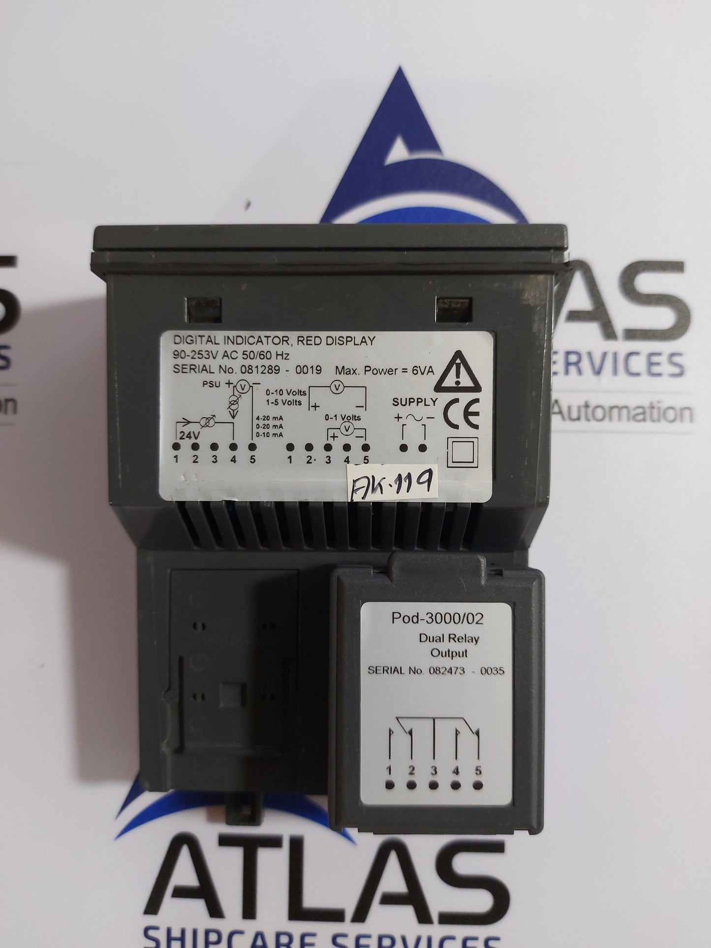 INDUMART DIGITAL INDICATOR RED DISPLAY 90-253VAC 50/60Hz