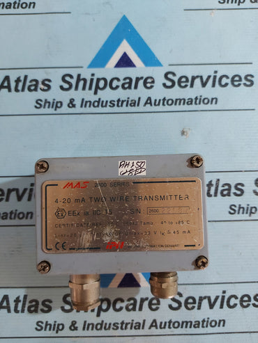 IPH MARINE MAS 2600-G30-05-0/OP 4-20mA TWO WIRE TRANSMITTER
