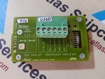 IPH MAS 2600/2P TANK LEVEL TRANSDUCER AMPLIFIER