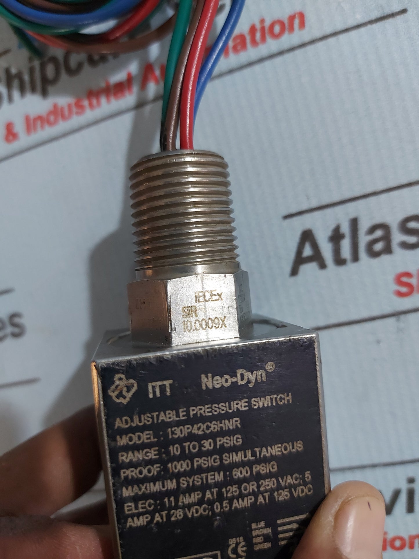 ITT NEO-DYN 130P42C6HNR ADJUSTABLE PRESSURE SWITCH 10-30 PSIG