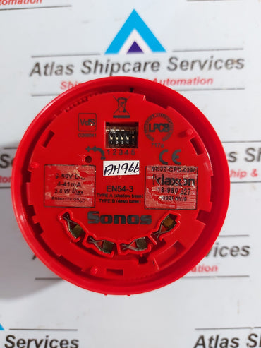 KLAXON SONOS 18-980527 SOUNDER RED 9-60VDC