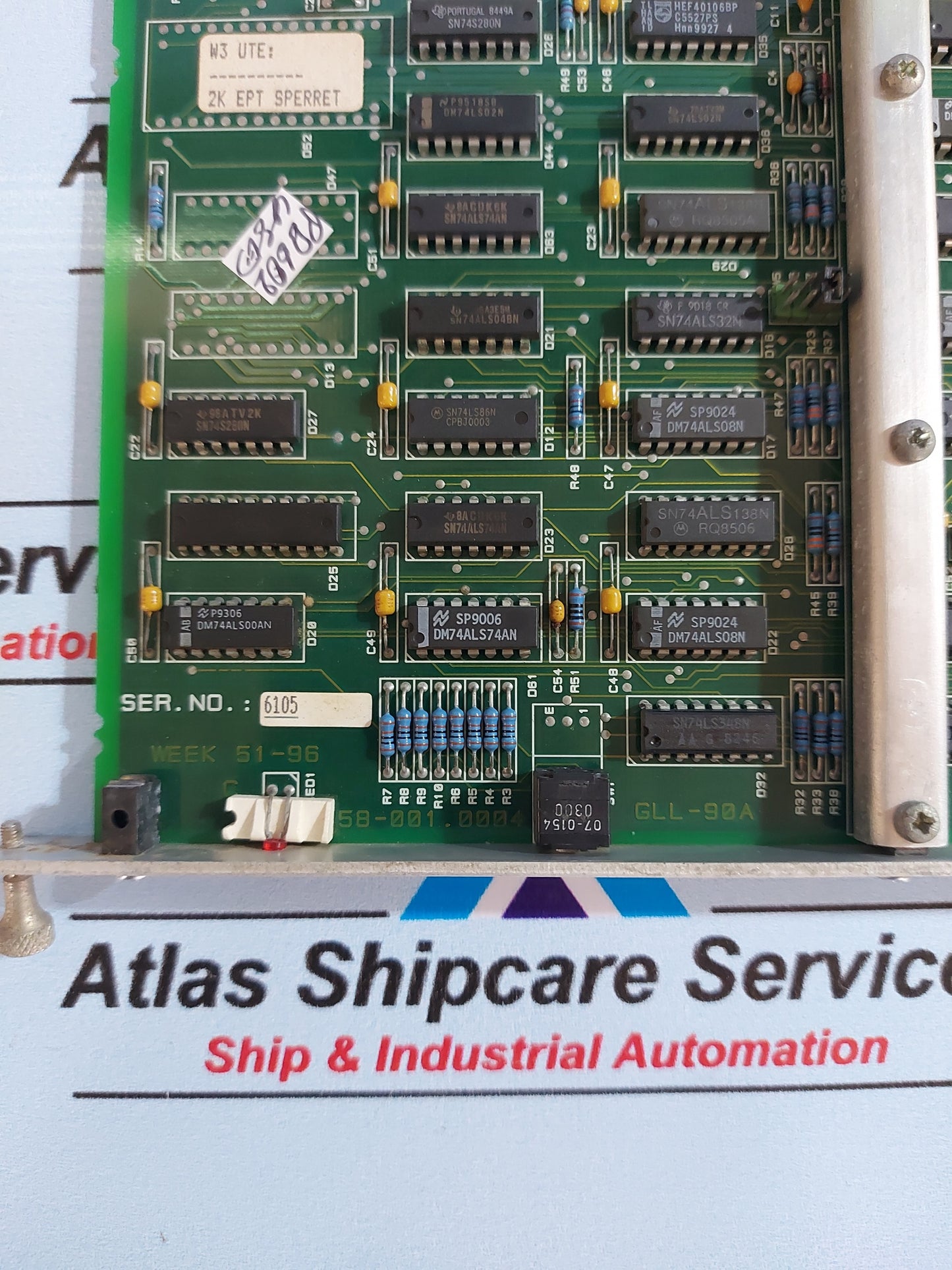 KONGSBERG AUTRONICA GLL-90A PROCESSING CARD 7258-001.0004