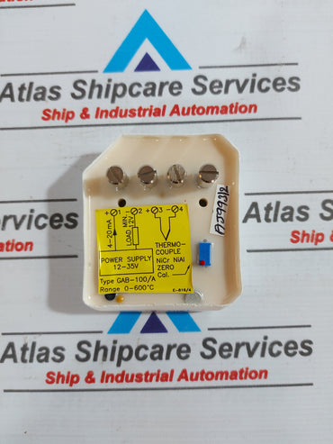 KONGSBERG GAB-100/A THERMOCOUPLE AMPLIFIER