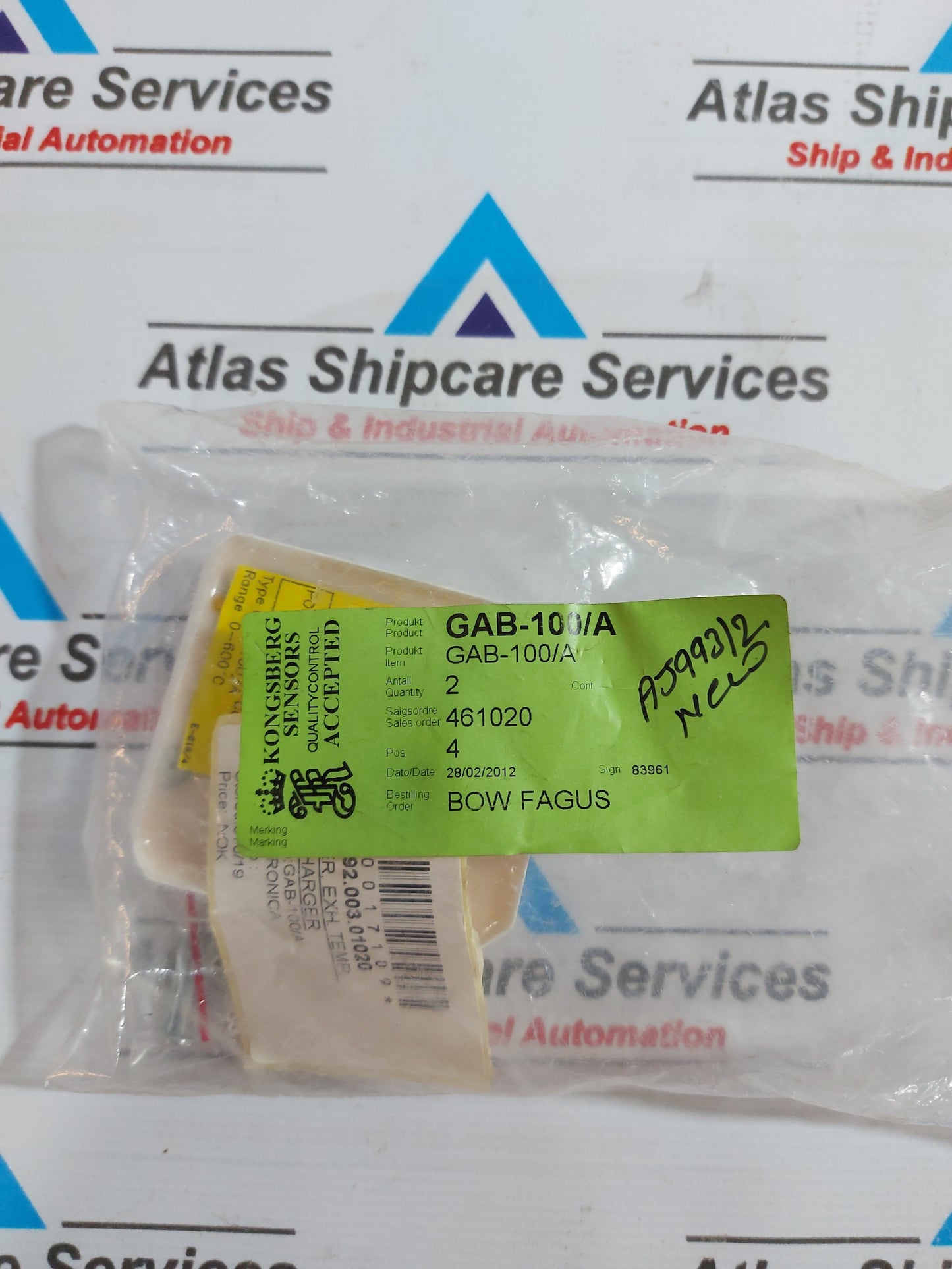 KONGSBERG GAB-100/A THERMOCOUPLE AMPLIFIER