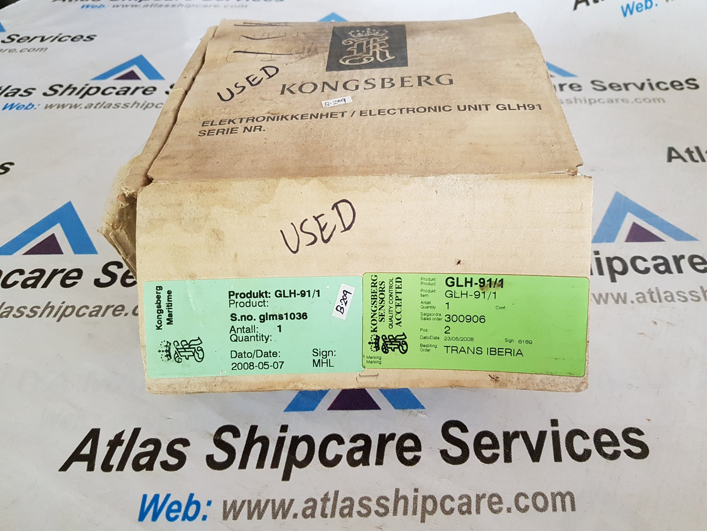 KONGSBERG GLB 91 7212 242 0000 ELECTRONIC UNIT