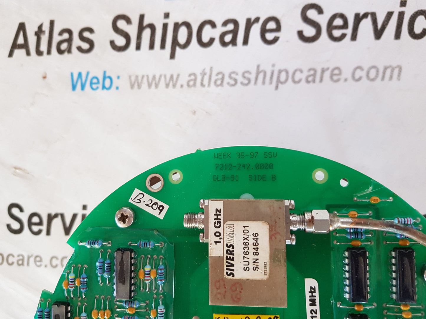 KONGSBERG GLB 91 7212 242 0000 ELECTRONIC UNIT