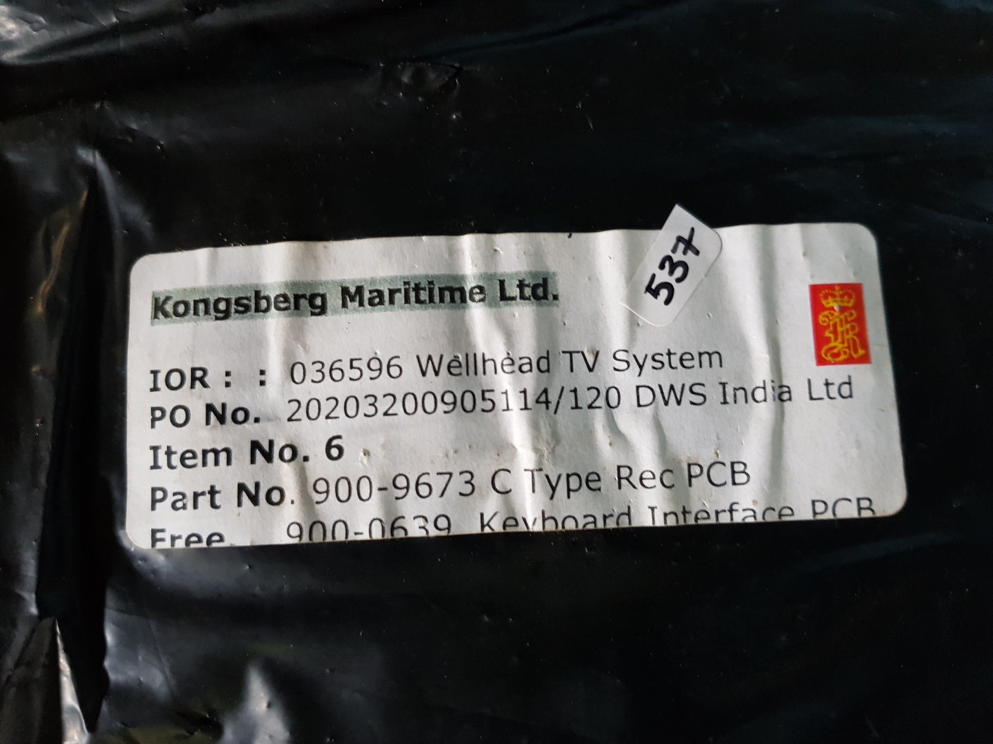 KONGSBERG MOLYNX PLW260 KEYBOARD INTERFACE PCB CARD