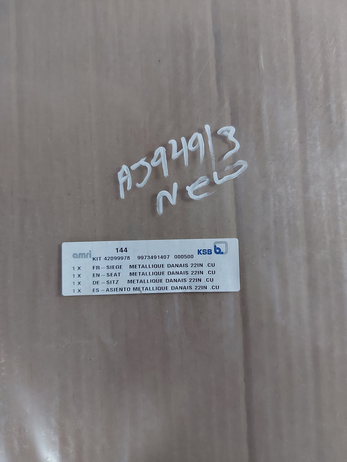 KSB AMRI 42099978 SEAT GASKET KIT DANAIS FLANGE 22" (10/20b)