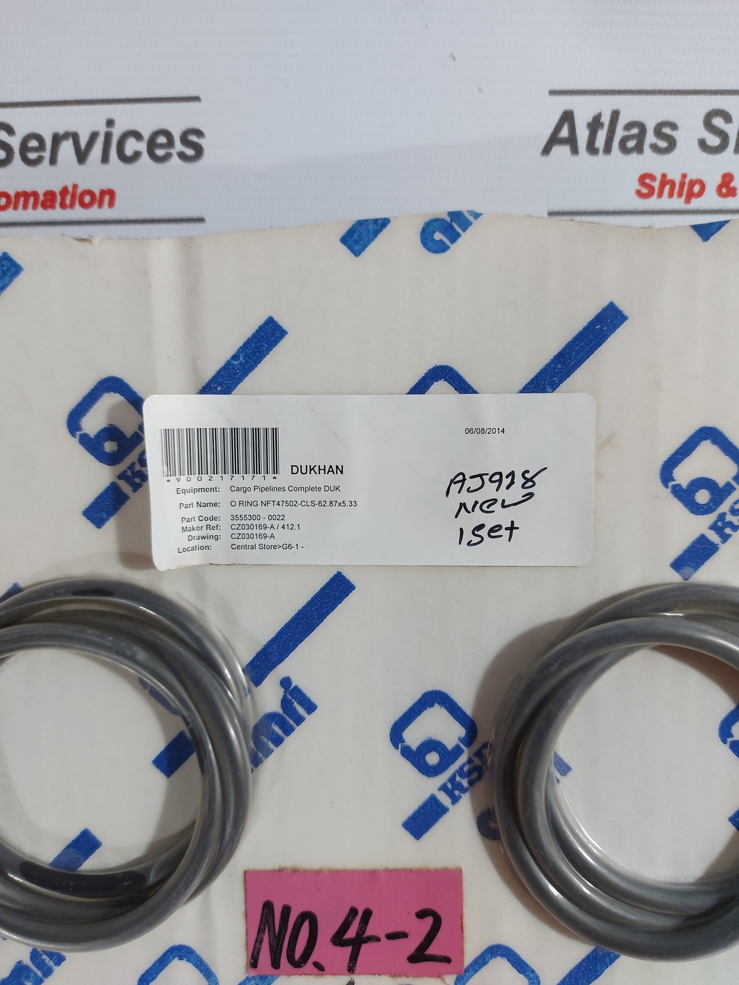 KSB AMRI O-RING NFT47502-CLS-62.87x52.33