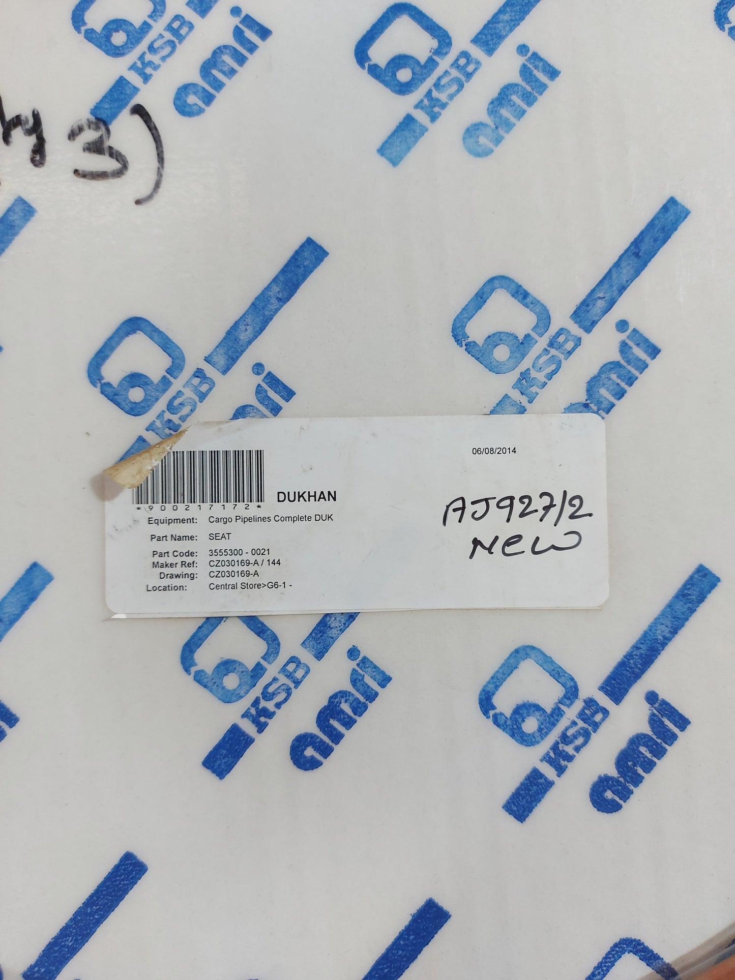 KSB AMRI SEAT 355073d-0021