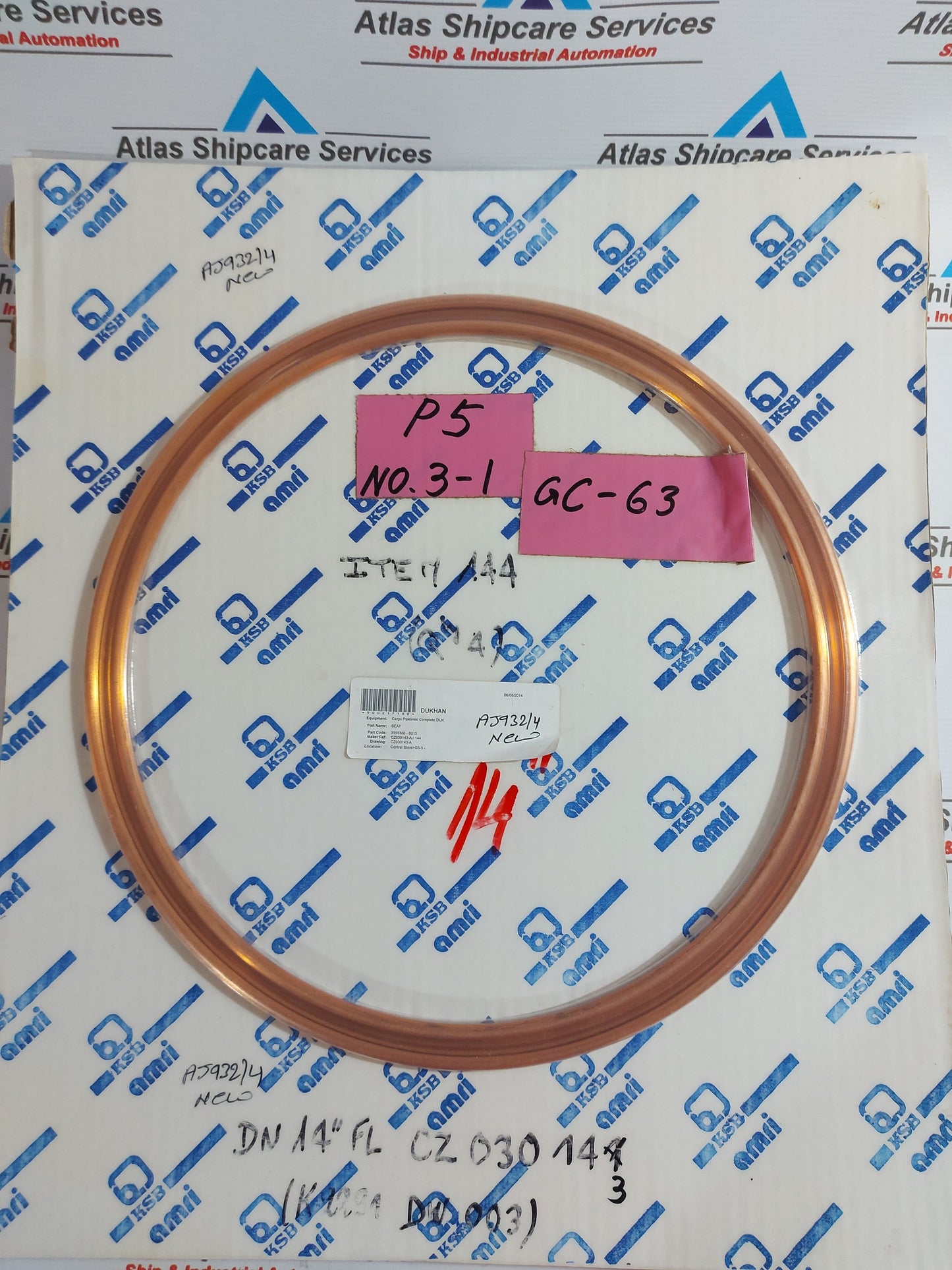 KSB AMRI SEAT 3555300-0013