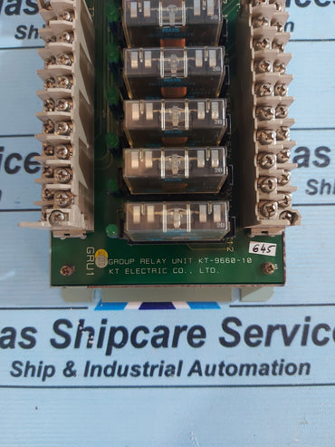 KT ELECTRIC KT-9660-10 GROUP RELAY UNIT