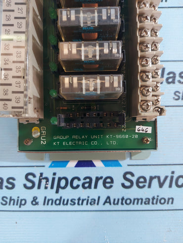 KT ELECTRIC KT-9660-20 GROUP RELAY UNIT