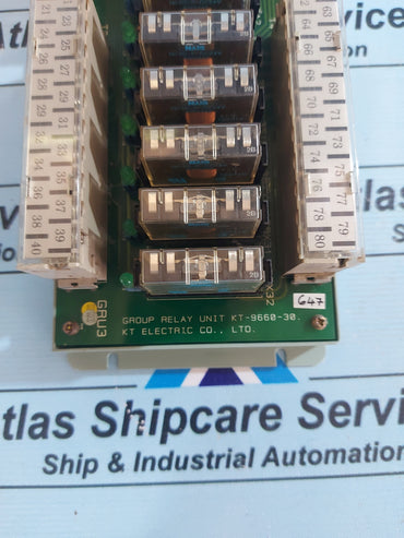 KT ELECTRIC KT-9660-30 GROUP RELAY UNIT