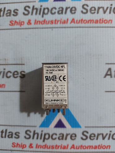 KUHNKE 114A4-24VDC NFL RELAY 24V 14 PIN WITH Z366.02 SOCKET BASE