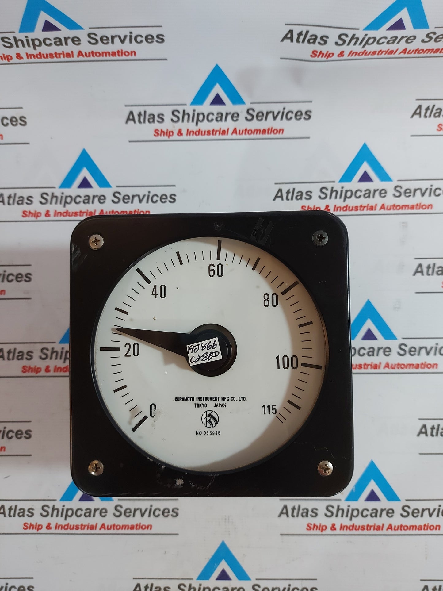 KURAMOTO INSTRUMENT 965945 TACHOMETER 0-115