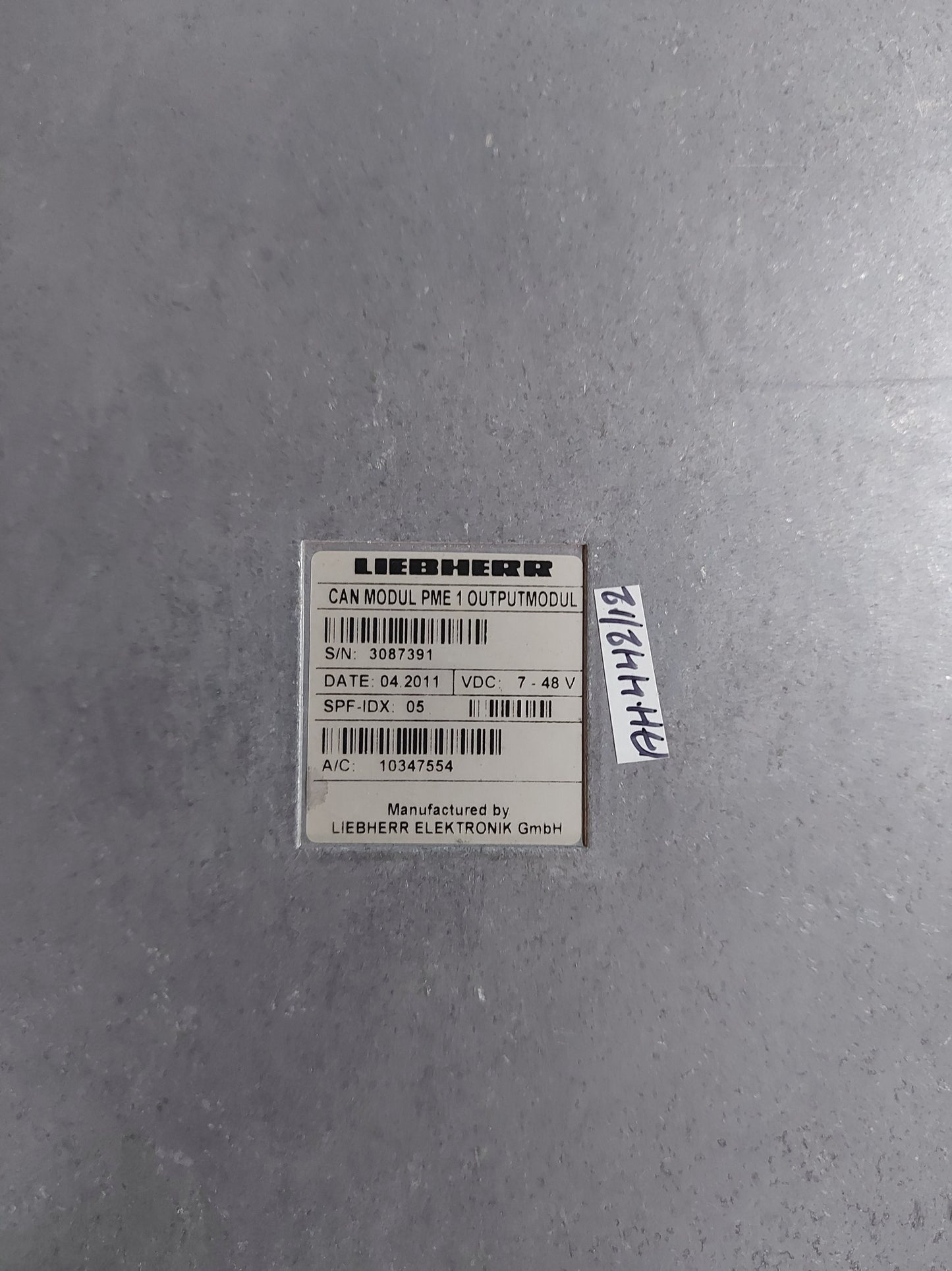 LIEBHERR 10351672 CAN MODUL PME1 OUTPUT MODULE