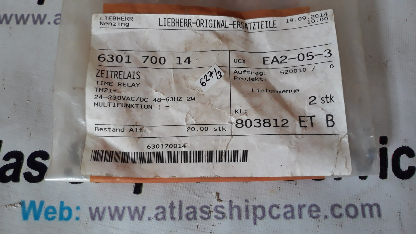 LIEBHERR TIME RELAY 630170014