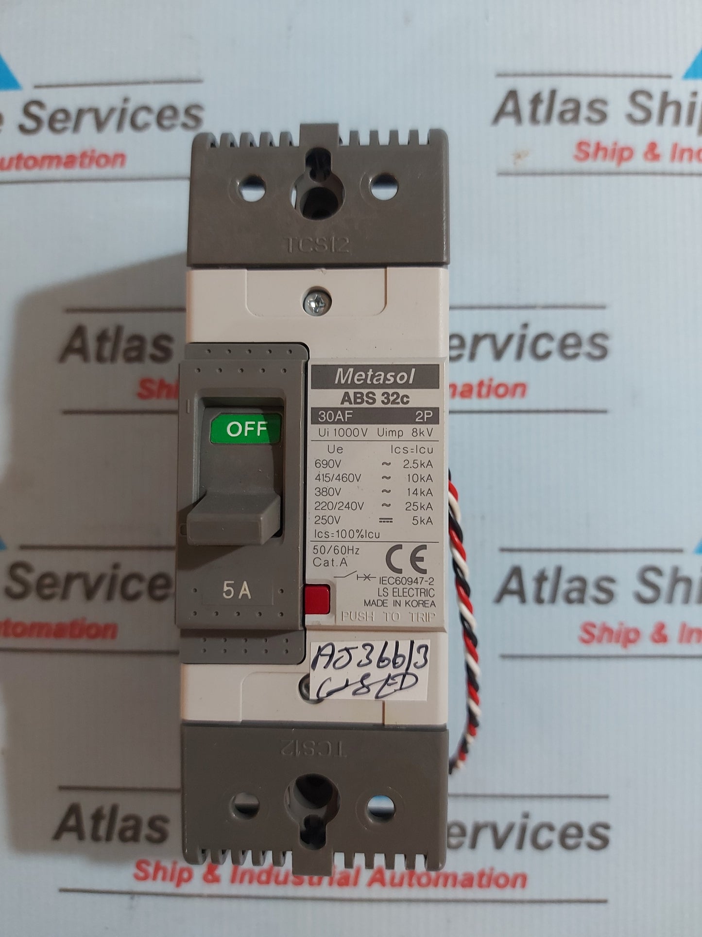 LS METASOL ABS 32c MCCB CIRCUIT BREAKER 30AF 2P 5A
