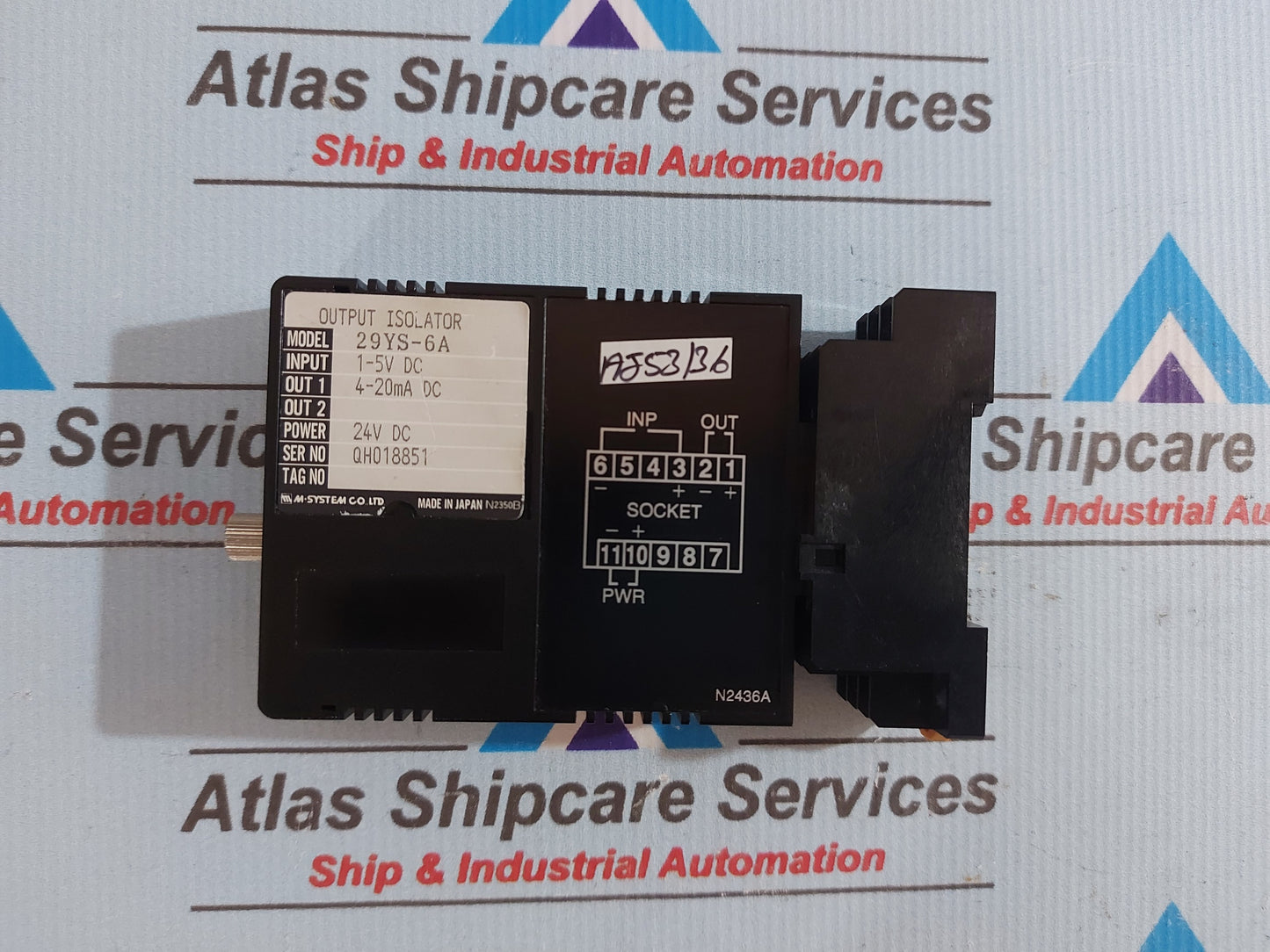 M-SYSTEM 29YS-6A OUTPUT ISOLATOR 4-20mA 24VDC