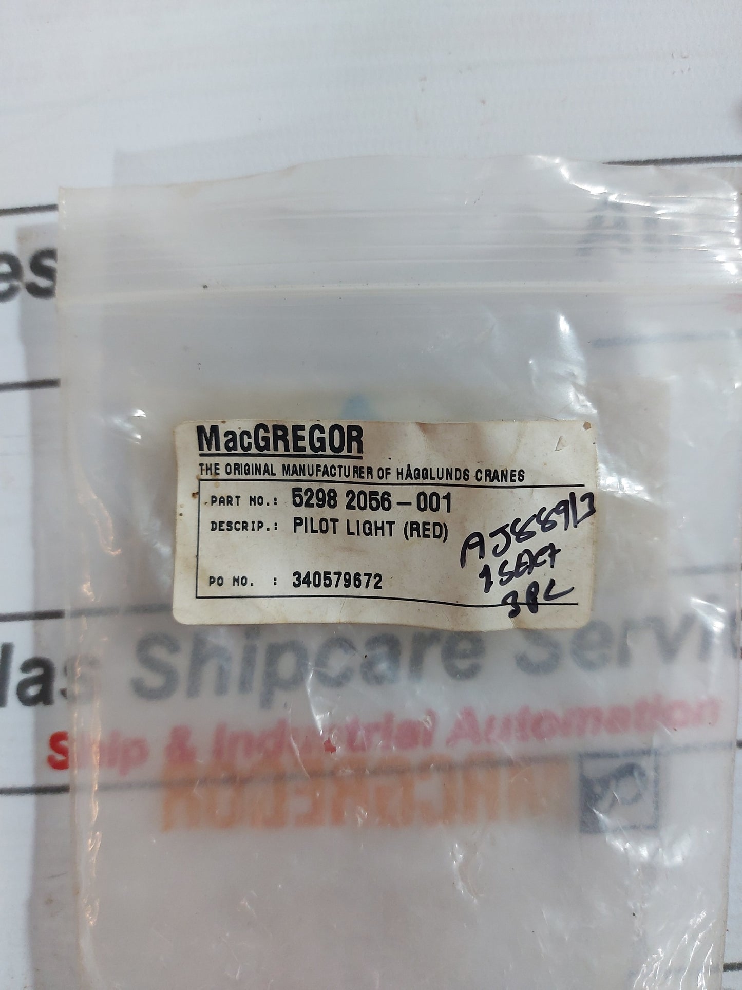 MACGREGOR 5298 2056-001 PILOT LIGHT